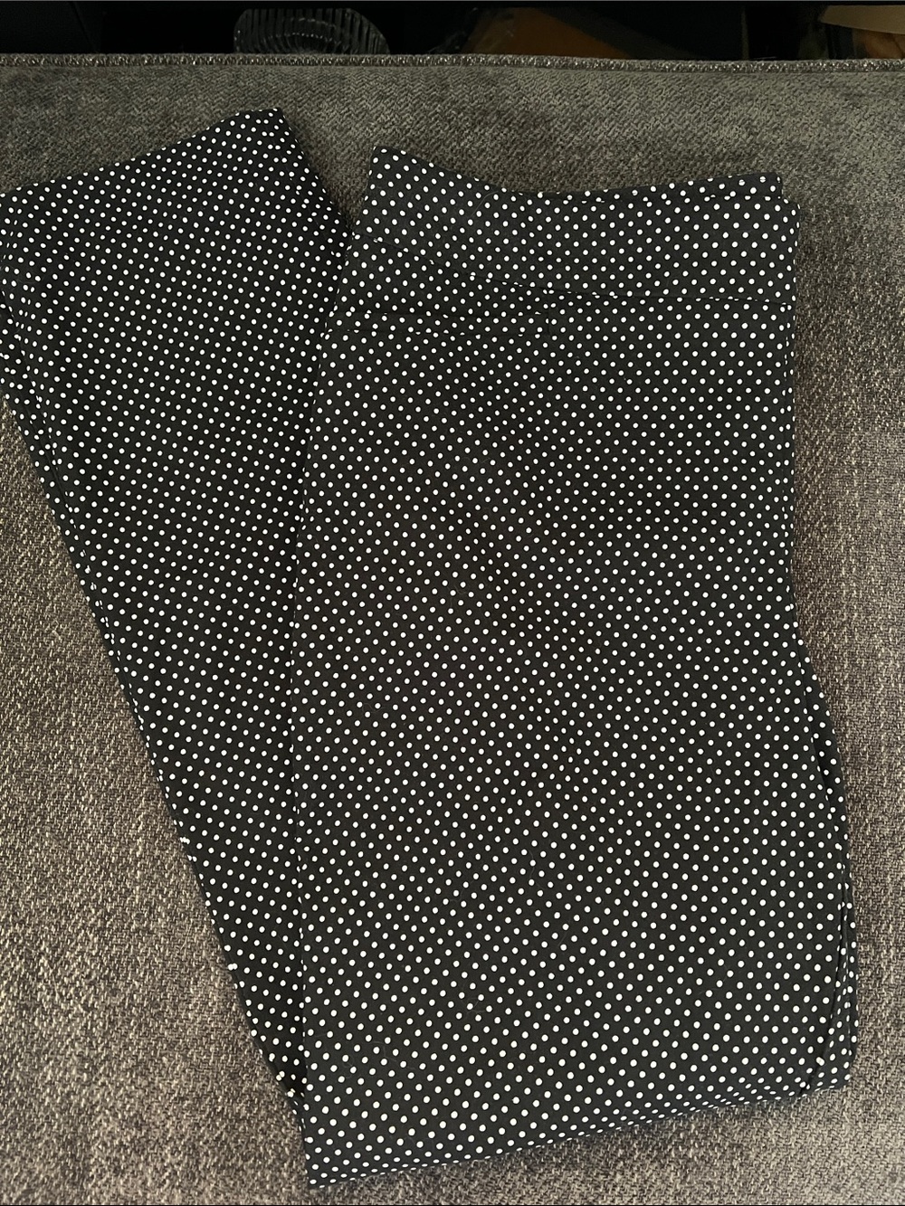 Chico's Black and White Polka Dot Pants